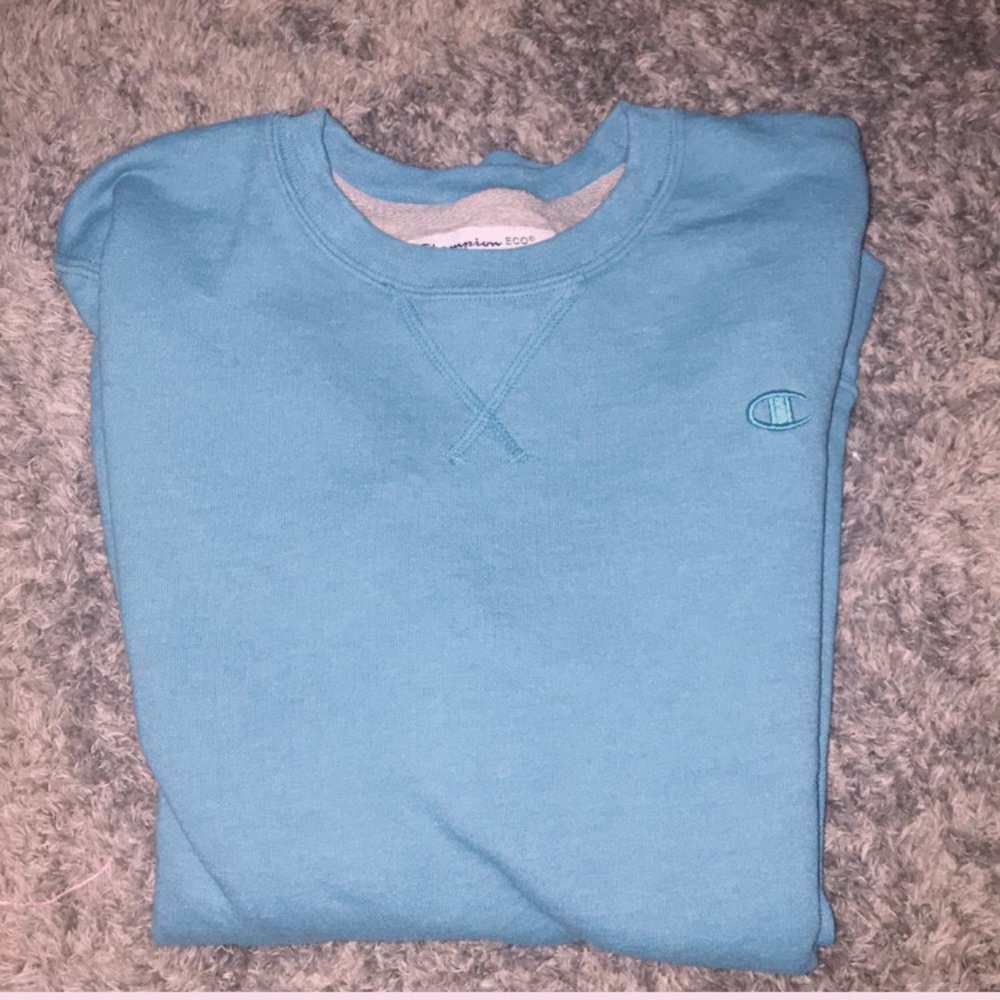 TURQUOISE CHAMPION SWEATSHIRT!!